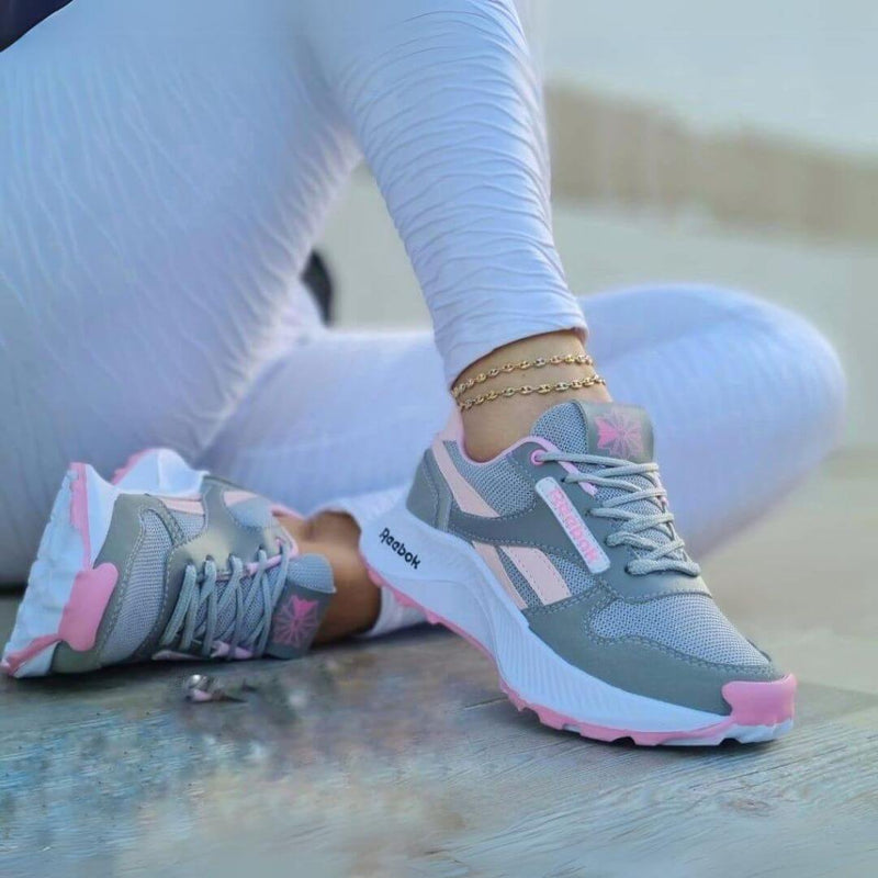 Tenis mujer Rb Maya gris - rosado