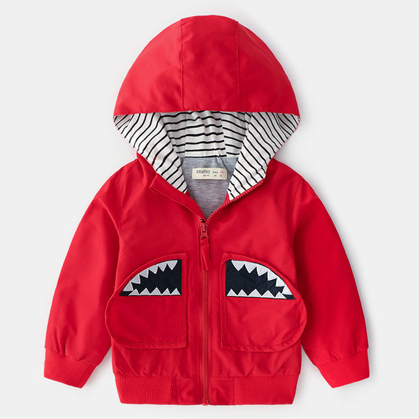 Divertida Chaqueta Tiburón Rojo Niños