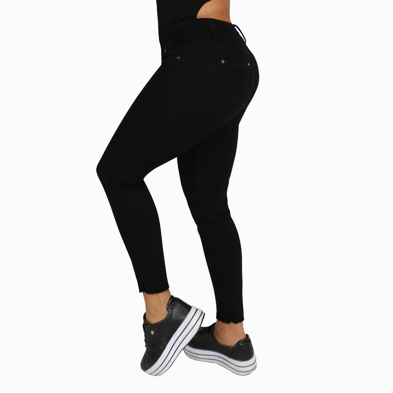 Jean Mujer Negro Licrado Smile MAZZIO JEANS