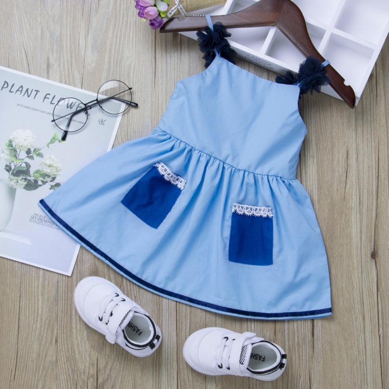 Vestido princesa azul
