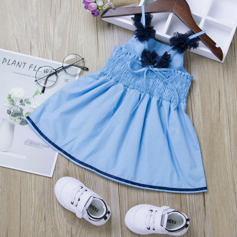 Vestido princesa azul